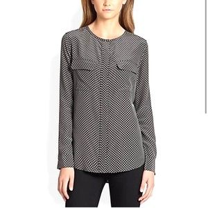 EQUIPMENT FEMME Women's size L Lynn Printed Silk Blouse Top